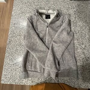 Figs Heather Gray Zip-Up Jacket